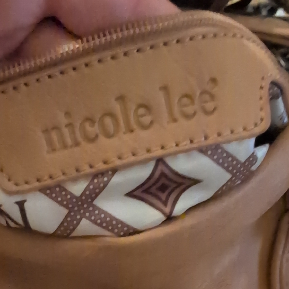 Nicole Lee Tan Shoulder Bag with Artisanal Craftsmanship - Picture 2 of 14